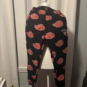 Primitive men’s Black Pants with Red Cloud Design